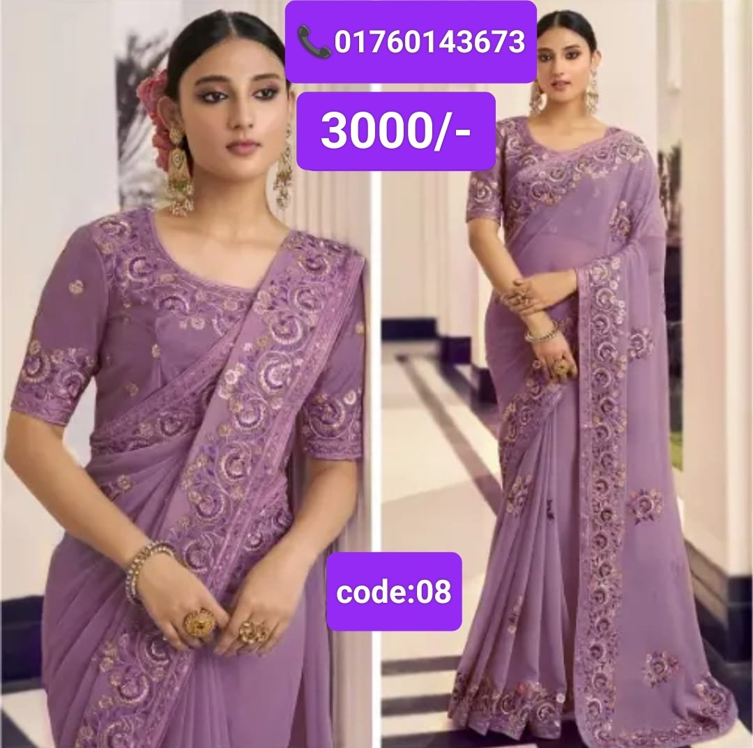 এক্সক্লুসিভ জর্জেট পার্টি শাড়ি